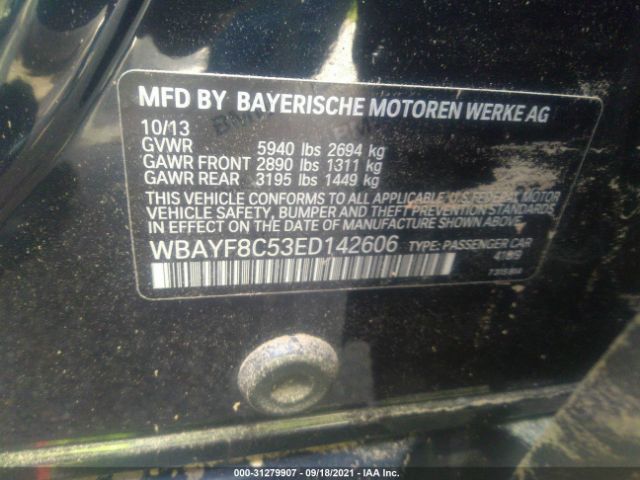 Photo 8 VIN: WBAYF8C53ED142606 - BMW 7 