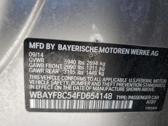 Photo 11 VIN: WBAYF8C54FD654148 - BMW 750 LXI 