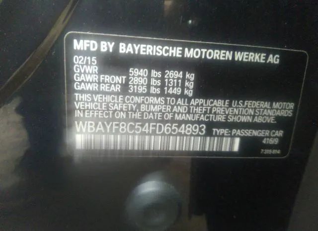 Photo 8 VIN: WBAYF8C54FD654893 - BMW 7 SERIES 