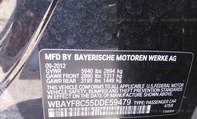 Photo 8 VIN: WBAYF8C55DDE59479 - BMW 750I 