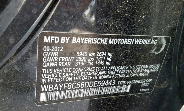 Photo 9 VIN: WBAYF8C56DDE59443 - BMW 750I 