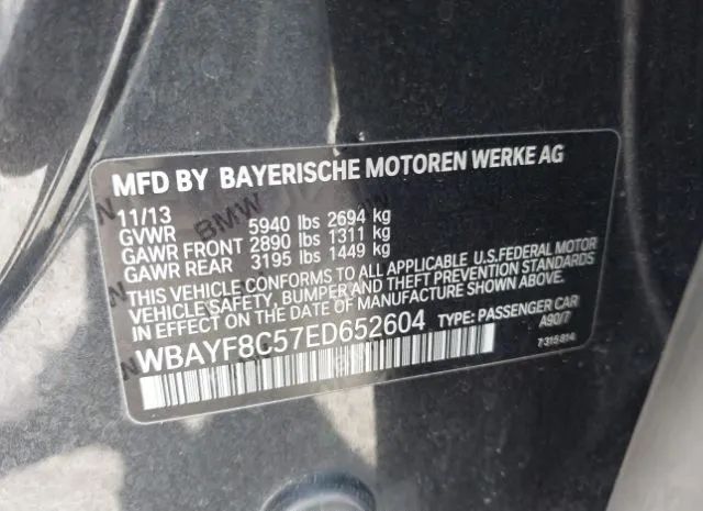 Photo 8 VIN: WBAYF8C57ED652604 - BMW 750 