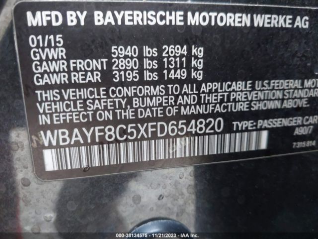 Photo 8 VIN: WBAYF8C5XFD654820 - BMW 750LI 