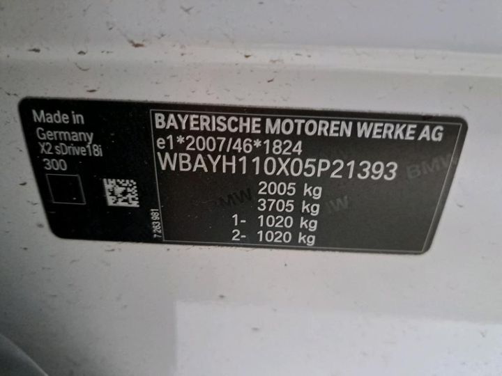 Photo 3 VIN: WBAYH110X05P21393 - BMW X2 