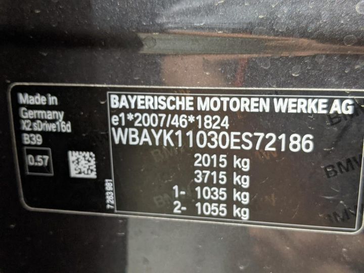 Photo 15 VIN: WBAYK11030ES72186 - BMW X1 