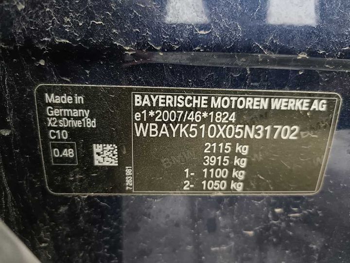 Photo 19 VIN: WBAYK510X05N31702 - BMW X2 '17 