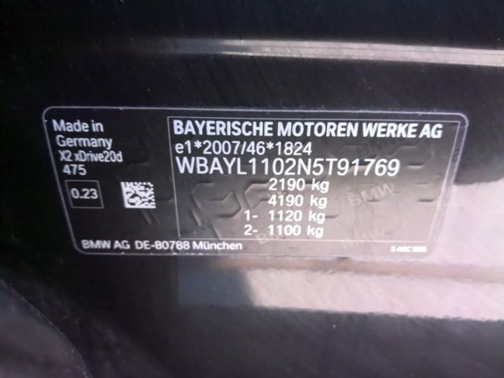 Photo 23 VIN: WBAYL1102N5T91769 - BMW X2 