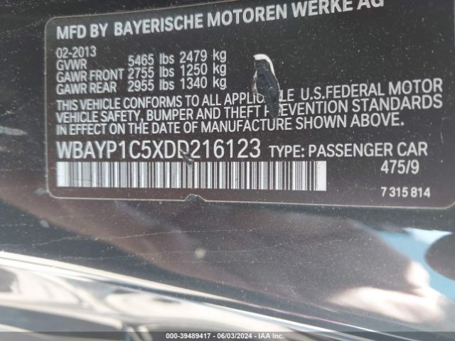 Photo 8 VIN: WBAYP1C5XDD216123 - BMW 650I 