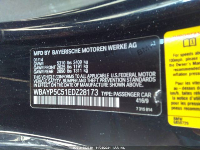 Photo 8 VIN: WBAYP5C51EDZ28173 - BMW 6 