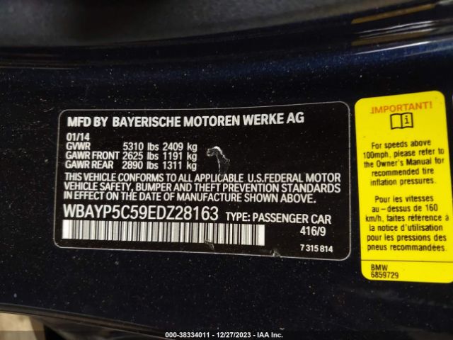 Photo 8 VIN: WBAYP5C59EDZ28163 - BMW 640I 