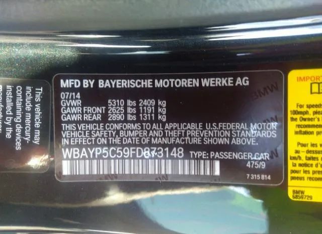 Photo 8 VIN: WBAYP5C59FD873148 - BMW 6 SERIES 