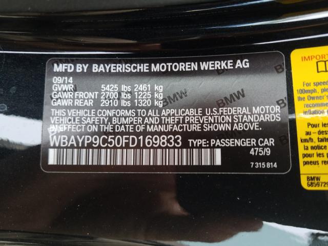 Photo 9 VIN: WBAYP9C50FD169833 - BMW 650 I 