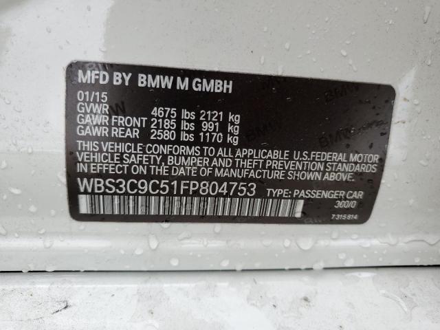 Photo 11 VIN: WBS3C9C51FP804753 - BMW M3 