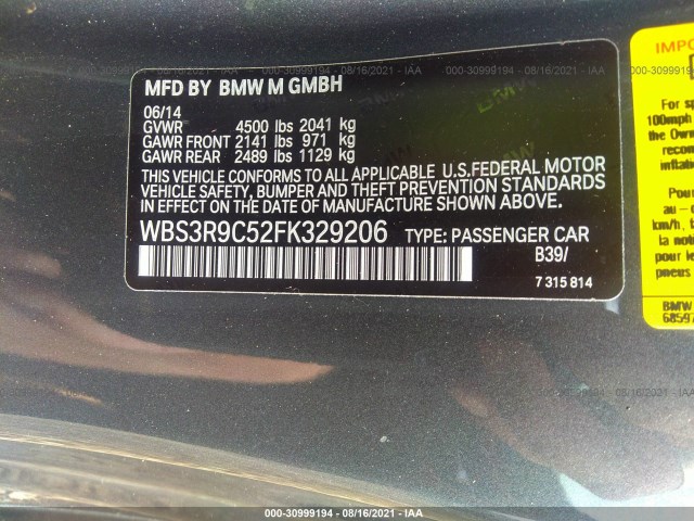 Photo 8 VIN: WBS3R9C52FK329206 - BMW M4 