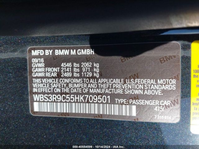 Photo 8 VIN: WBS3R9C55HK709501 - BMW M4 