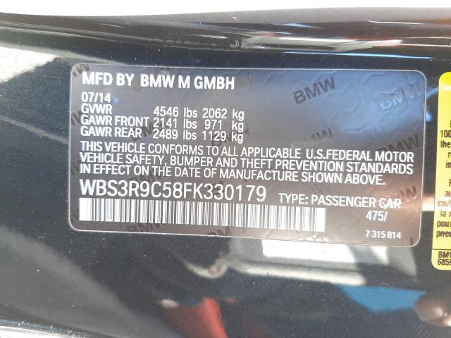 Photo 9 VIN: WBS3R9C58FK330179 - BMW M4 