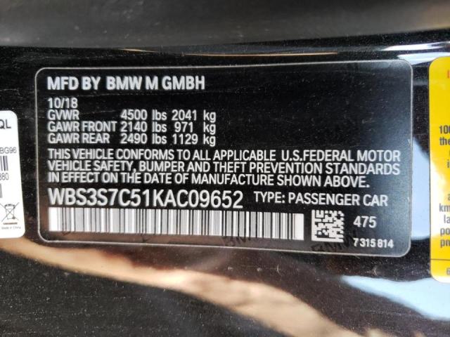 Photo 9 VIN: WBS3S7C51KAC09652 - BMW M4 CS 