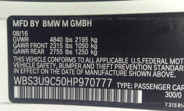 Photo 8 VIN: WBS3U9C50HP970777 - BMW M4 