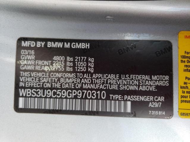 Photo 11 VIN: WBS3U9C59GP970310 - BMW M4 