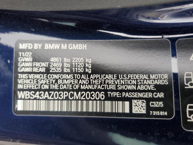 Photo 12 VIN: WBS43AZ03PCM20306 - BMW M4 