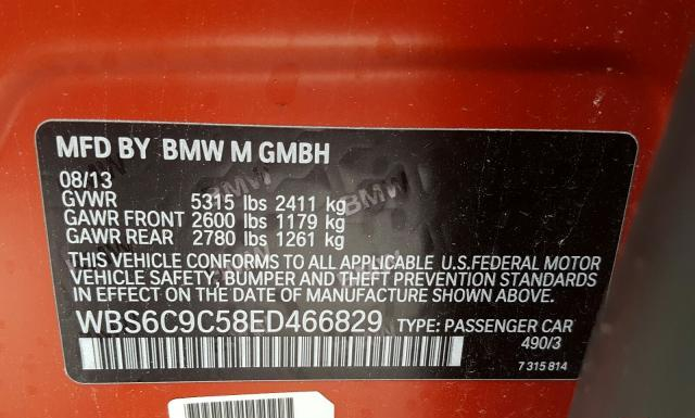 Photo 9 VIN: WBS6C9C58ED466829 - BMW M6 