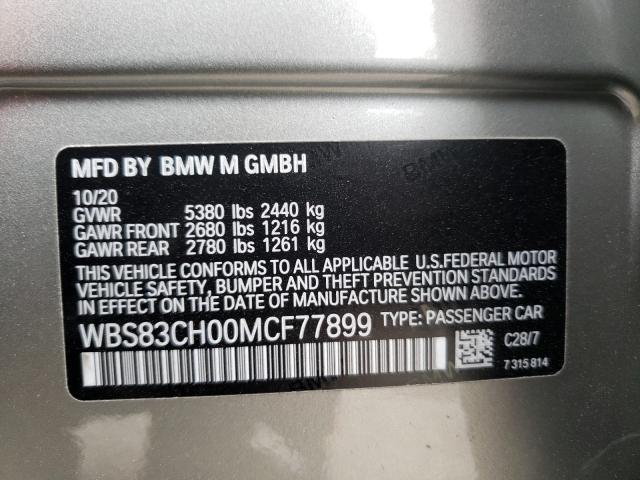 Photo 9 VIN: WBS83CH00MCF77899 - BMW M5 