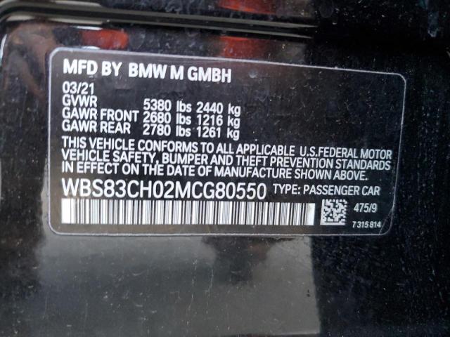 Photo 11 VIN: WBS83CH02MCG80550 - BMW M5 