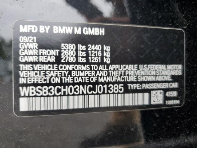 Photo 11 VIN: WBS83CH03NCJ01385 - BMW M5 