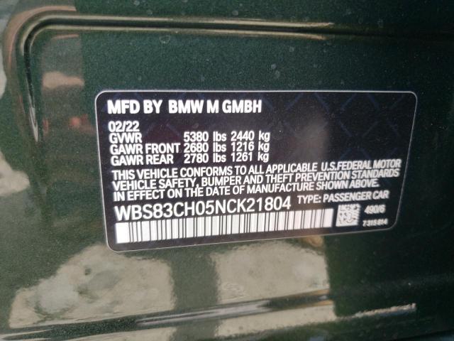 Photo 11 VIN: WBS83CH05NCK21804 - BMW M5 