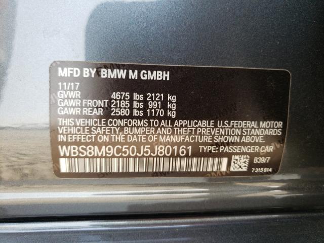 Photo 9 VIN: WBS8M9C50J5J80161 - BMW M3 