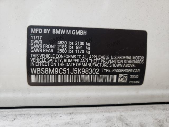 Photo 9 VIN: WBS8M9C51J5K98302 - BMW M3 