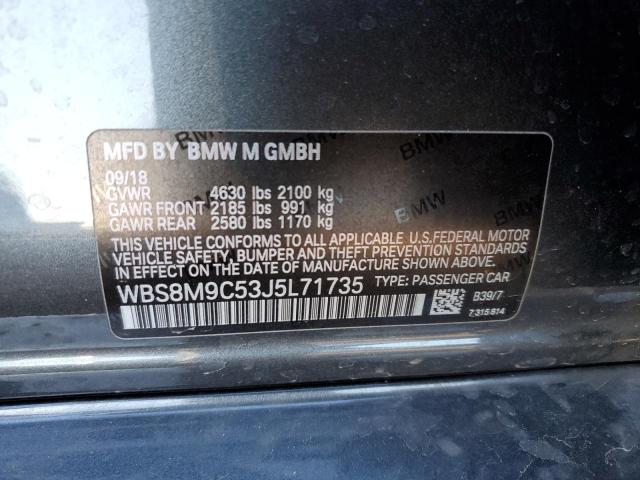 Photo 11 VIN: WBS8M9C53J5L71735 - BMW M3 