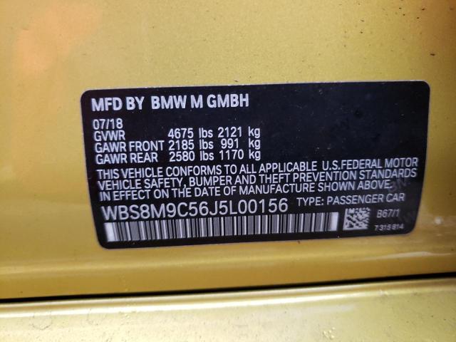 Photo 9 VIN: WBS8M9C56J5L00156 - BMW M3 