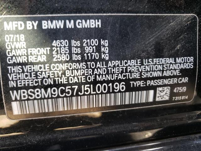 Photo 9 VIN: WBS8M9C57J5L00196 - BMW M3 