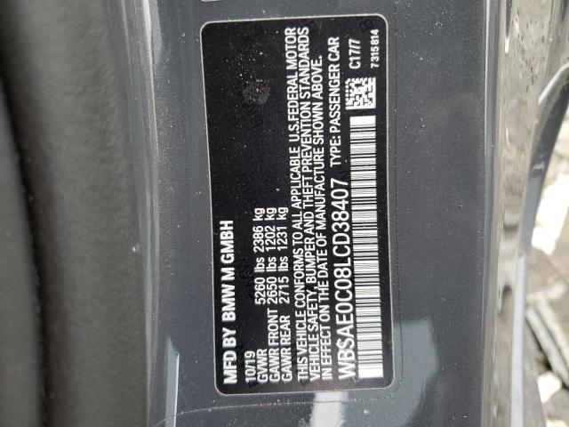 Photo 11 VIN: WBSAE0C08LCD38407 - BMW M8 