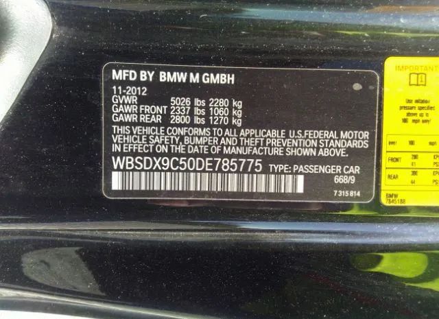 Photo 8 VIN: WBSDX9C50DE785775 - BMW M3 