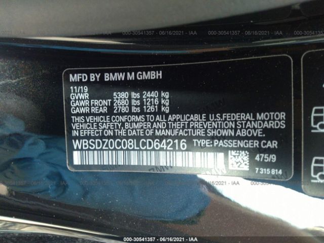 Photo 8 VIN: WBSDZ0C08LCD64216 - BMW M8 