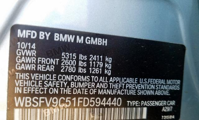 Photo 9 VIN: WBSFV9C51FD594440 - BMW M5 