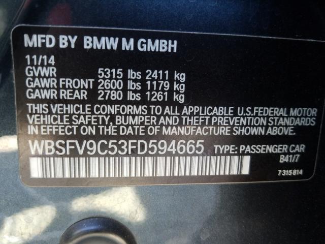 Photo 9 VIN: WBSFV9C53FD594665 - BMW M5 