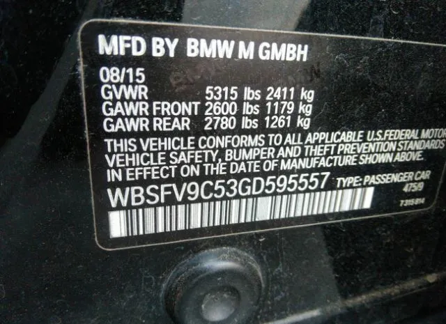 Photo 8 VIN: WBSFV9C53GD595557 - BMW M5 