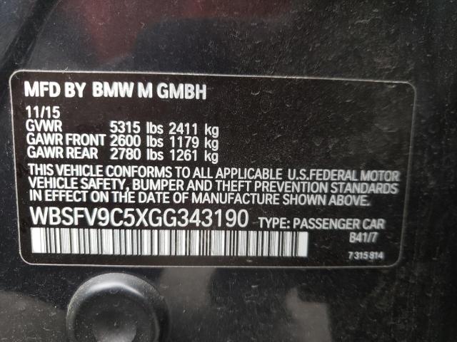 Photo 9 VIN: WBSFV9C5XGG343190 - BMW M5 