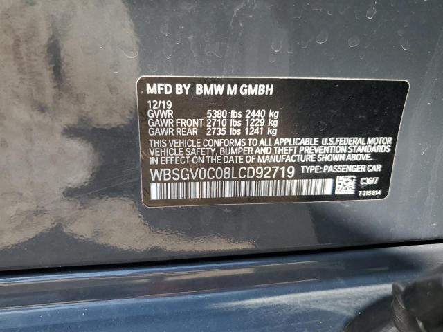 Photo 11 VIN: WBSGV0C08LCD92719 - BMW M8 