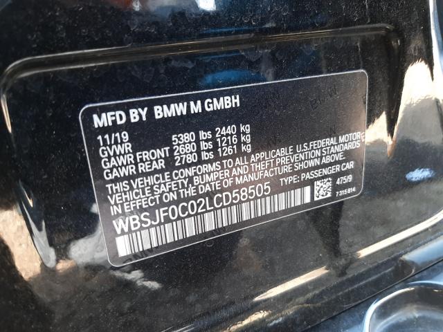 Photo 9 VIN: WBSJF0C02LCD58505 - BMW M5 BASE 