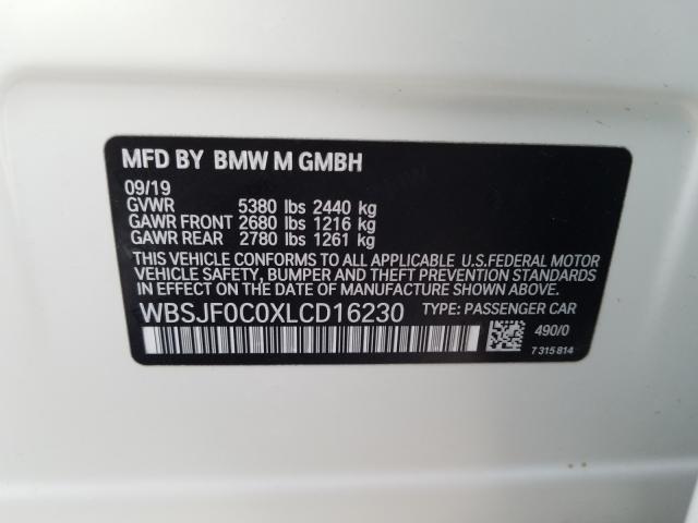 Photo 8 VIN: WBSJF0C0XLCD16230 - BMW M5 BASE 