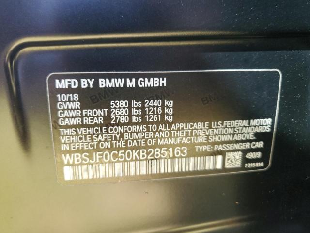 Photo 11 VIN: WBSJF0C50KB285163 - BMW M5 