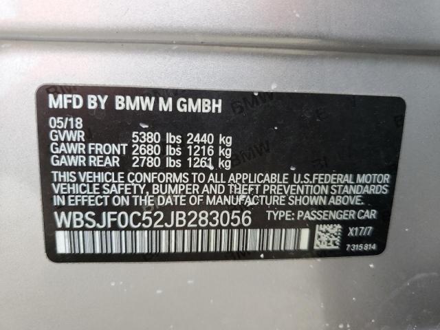 Photo 12 VIN: WBSJF0C52JB283056 - BMW M5 