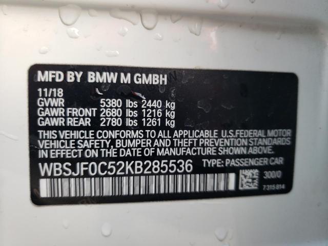 Photo 12 VIN: WBSJF0C52KB285536 - BMW M5 