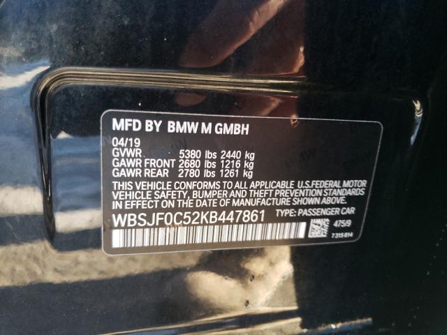 Photo 9 VIN: WBSJF0C52KB447861 - BMW M5 