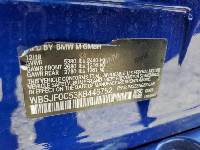 Photo 11 VIN: WBSJF0C53KB446752 - BMW M5 