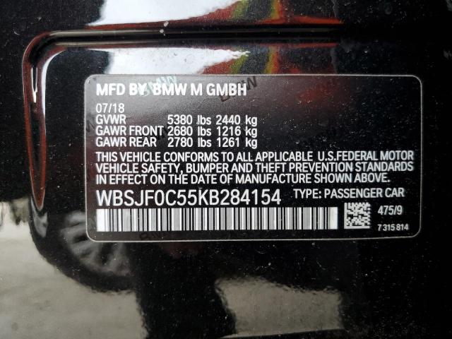 Photo 9 VIN: WBSJF0C55KB284154 - BMW M5 